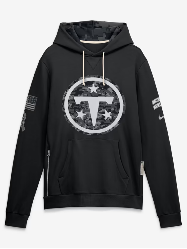 Tennessee Titans Black Salute To Service 2026 Hoodie