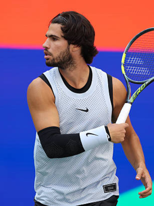 US Open 2026 Carlos Alcaraz White Tank Top