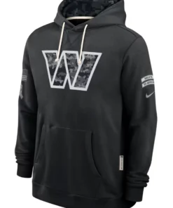 Washington Commanders Black 2026 Salute To Service Hoodie