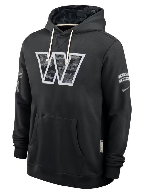 Washington Commanders Black 2026 Salute To Service Hoodie