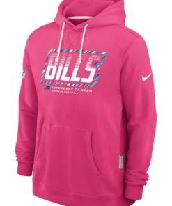 Buffalo Bills Pink 2026 Crucial Catch Hoodie