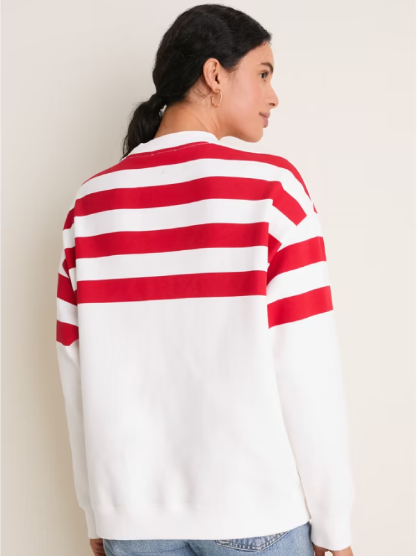 Chiefs Tuckernuck White_Red Stripe Sweatshirt