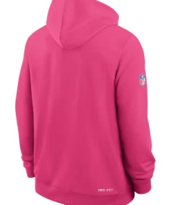 Cleveland Browns Pink 2026 Crucial Catch Sideline Pullover Hoodie