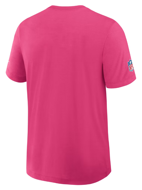 Detroit Lions Pink 2026 Crucial Catch Sideline T-Shirt
