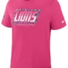 Detroit Lions Pink 2026 Crucial Catch T-Shirt