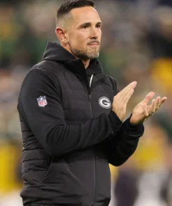 Green Bay Packers Matt LaFleur Black Puffer Vest