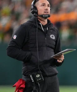 Green Bay Packers Matt LaFleur Puffer Black Vest