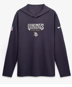 Minnesota Vikings Purple 2026 Rivalries Hooded Long Sleeve Top