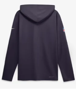 Minnesota Vikings Purple 2026 Rivalries Sideline Hooded Long Sleeve Top