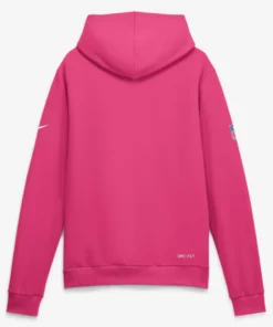 New England Patriots Pink Crucial Catch Sideline Pullover 2026 Hoodie