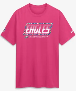 Philadelphia Eagles Pink Crucial Catch 2026 T-Shirt