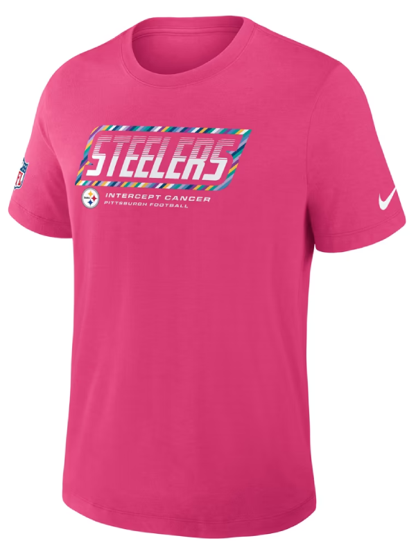 Pittsburgh Steelers Pink 2026 Crucial Catch T-Shirt