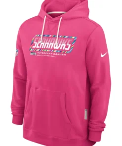 Seattle Seahawks Pink 2026 Crucial Catch Hoodie