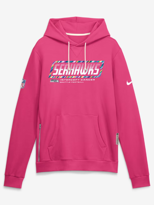 Seattle Seahawks Pink Crucial Catch 2026 Hoodie