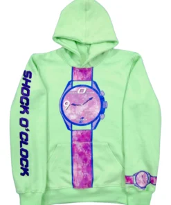 Shock O'Clock Green Hoodie