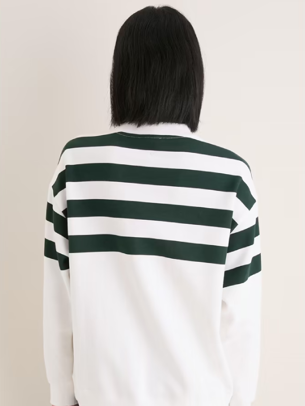 Tuckernuck Green Bay Packers White_Green Stripe Sweatshirt