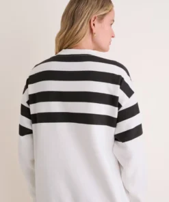Tuckernuck Pittsburgh Steelers White_Black Stripe Sweatshirt